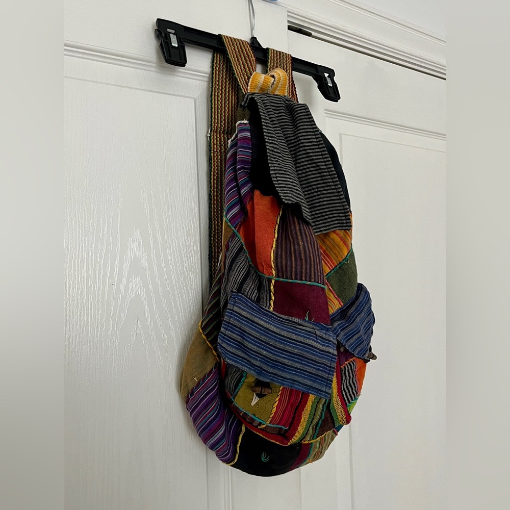 Colorful Patchwork Backpack - image 4